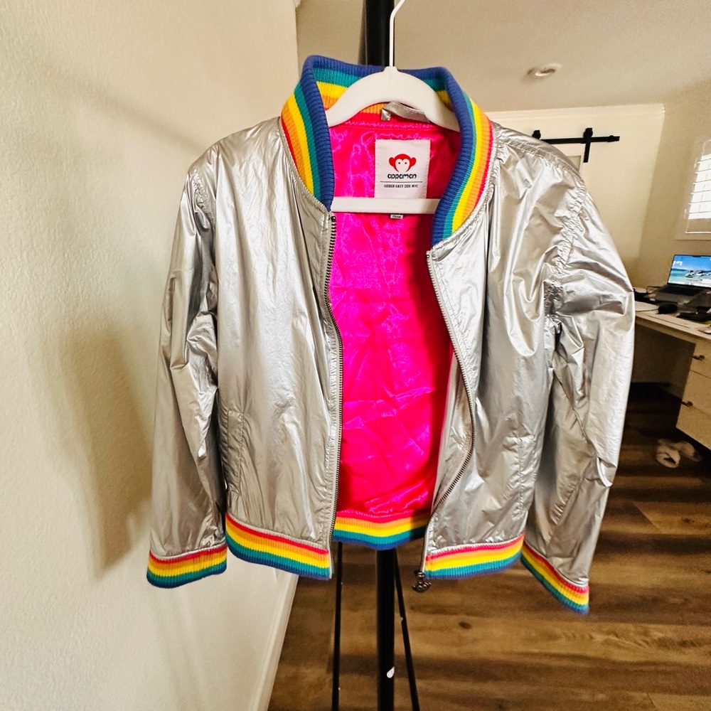 Appaman Metallic Jacket with Multicolor Trim
